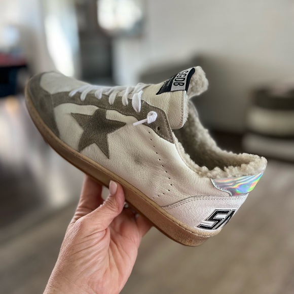 Size 42 Golden Goose Shearling Ballstars EUC - Picture 10 of 10